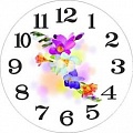 IRIT IR-632 часы настенные кварцевые Цветы