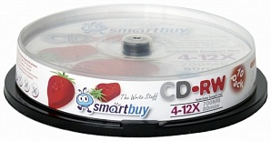 Диск Smartbuy CD-RW 80min 4-12х CB-10