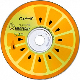 Диск Smartbuy CD-R 80min 52x Fresh-Orange SP-100