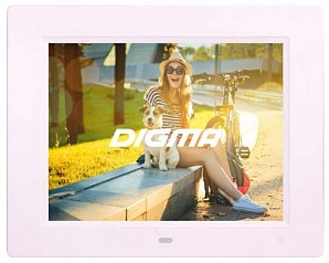 Цифровая фоторамка DIGMA PF-833 white