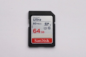Карта памяти SanDisk Ultra SDXC 64Gb 10 Class UHS-I 80/10MB/s