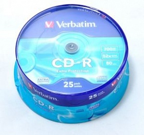 Диск Verbatim CD-R 700Mb 52x Cake(10) 43437
