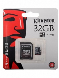 Карта памяти Kingston Canvas Select micro SDHC 16 Гб UHS-I+adapt